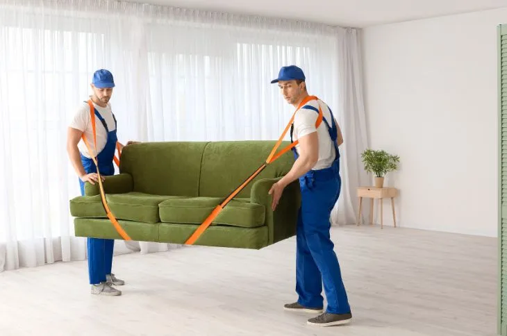 Beiladung eines Sofas Beiladung eines Sofas